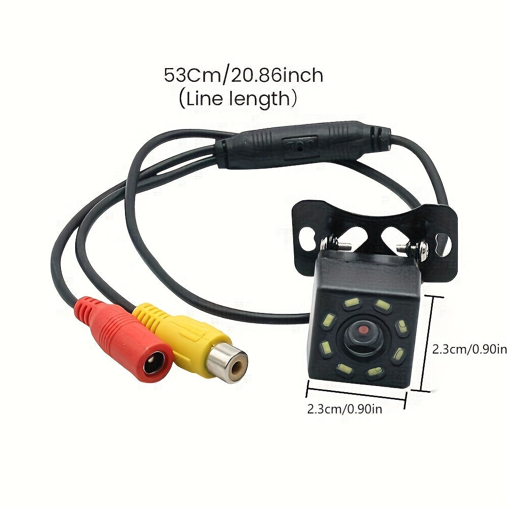 Камера заднего вида для автомобиля 4/8/12 LED 480P, не водонепроницаемая, 12V, камера заднего вида