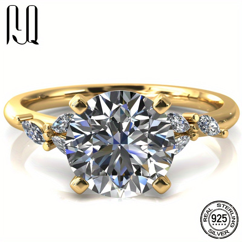 2 ta halqadan iborat noyob to'plam, D rangli Moissanite toshlari, sertifikat, qora karta va belgi kodi. Asosiy tosh 3 karat, ikkilamchi olmoslar umumiy 0.588 karat. 6 dona 1.5*3mm olmos va 24 dona 1.4mm olmosdan tayyorlangan.