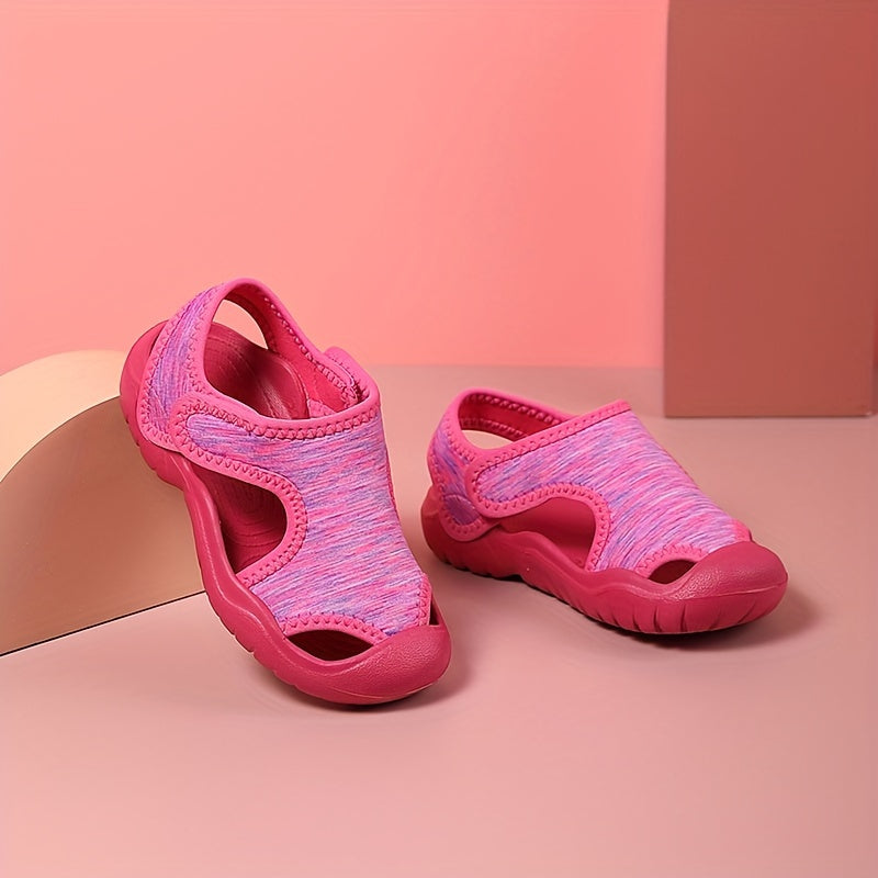 Yigitlar uchun barcha mavsumlar uchun suv o'tkazmaydigan EVA kundalik sandallar, qulf va velcro bilan