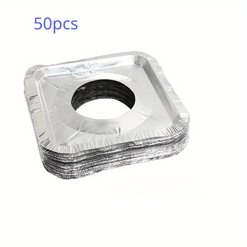 Disposable Gas Burner Liners 9-Inch Aluminum Foil Stove Top Protectors