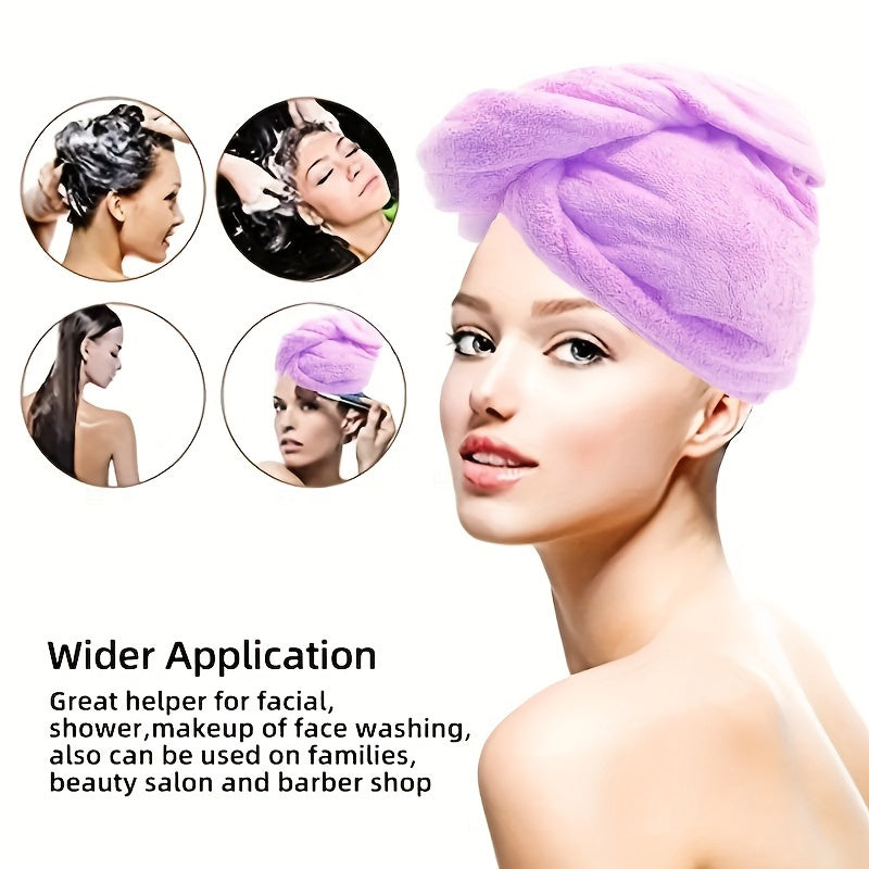 Microfiber Hair Towel for Fast Drying Anti-Frizz and Static Bathroom Use