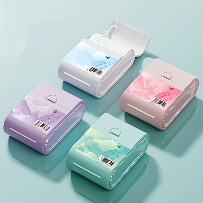 52 Mint Flavored Dental Floss Sticks in Portable PP Toothpick Box for Oral Care