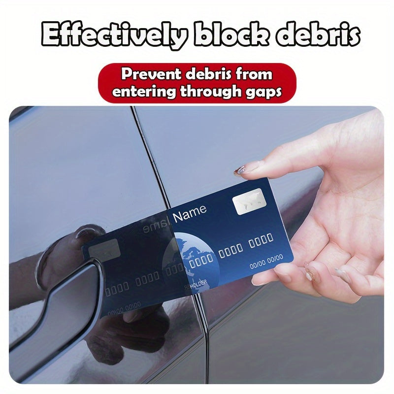 Уплотнительная лента для края двери автомобиля, черная резиновая, водонепроницаемая, звукоизоляционная, для авто, длина 80 см