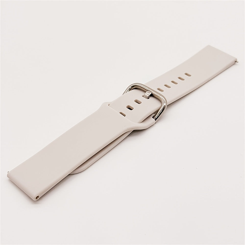 Unisex Silicone Watch Bands 20mm 22mm for Smartwatches with Tang Buckle or Loop Fastener
