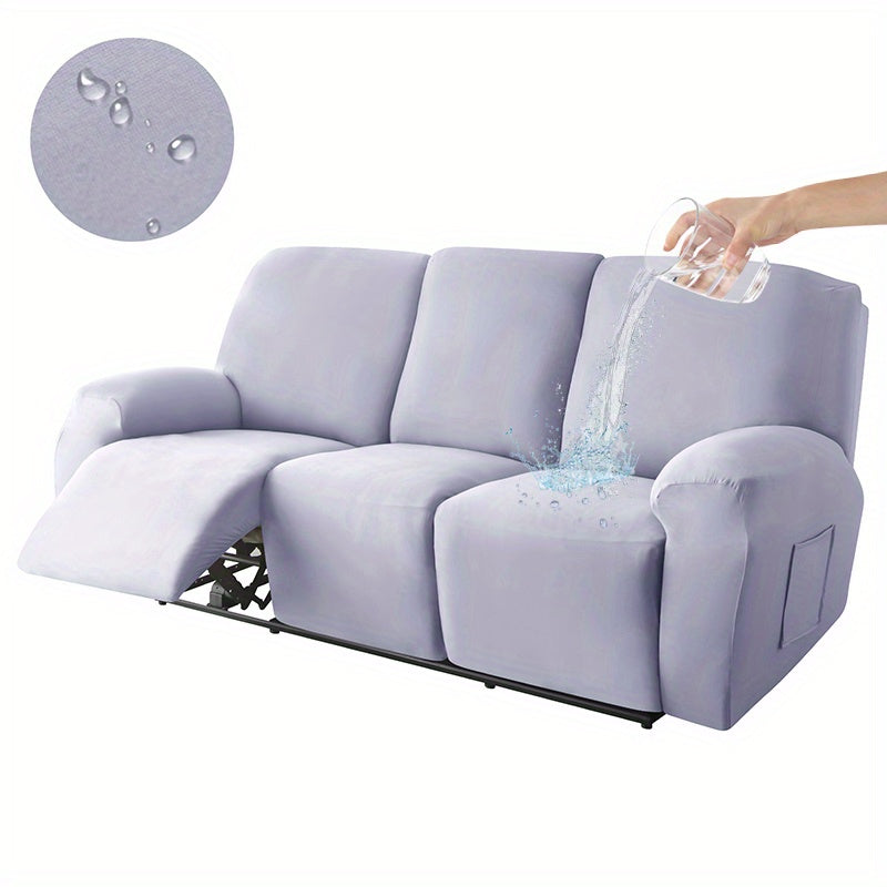8-Piece Waterproof Sofa Slipcover Set for Living Room and Office Protection