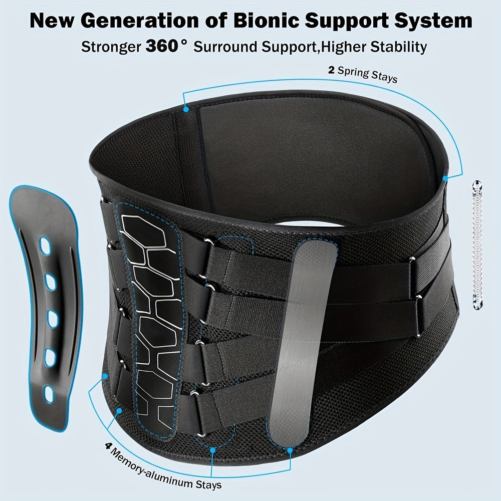 Unisex Breathable Lower Back Brace Motorcycle Lumbar Support Belt