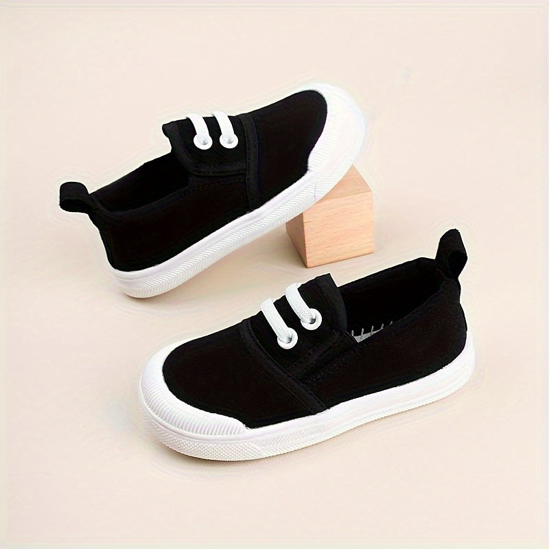 Girls Canvas Sneakers Breathable Low Top Casual Shoes for Spring and Autumn