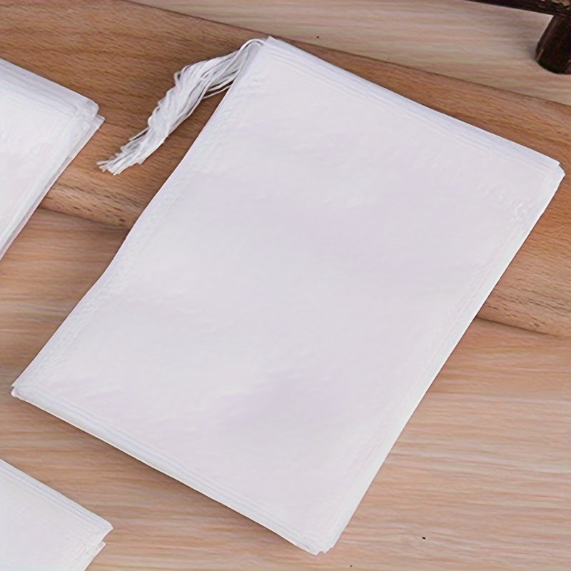 200 Bir martalik choy paketlari, to'qilmagan mato, chiziqli tortma, quruq choy, ziravorlar uchun