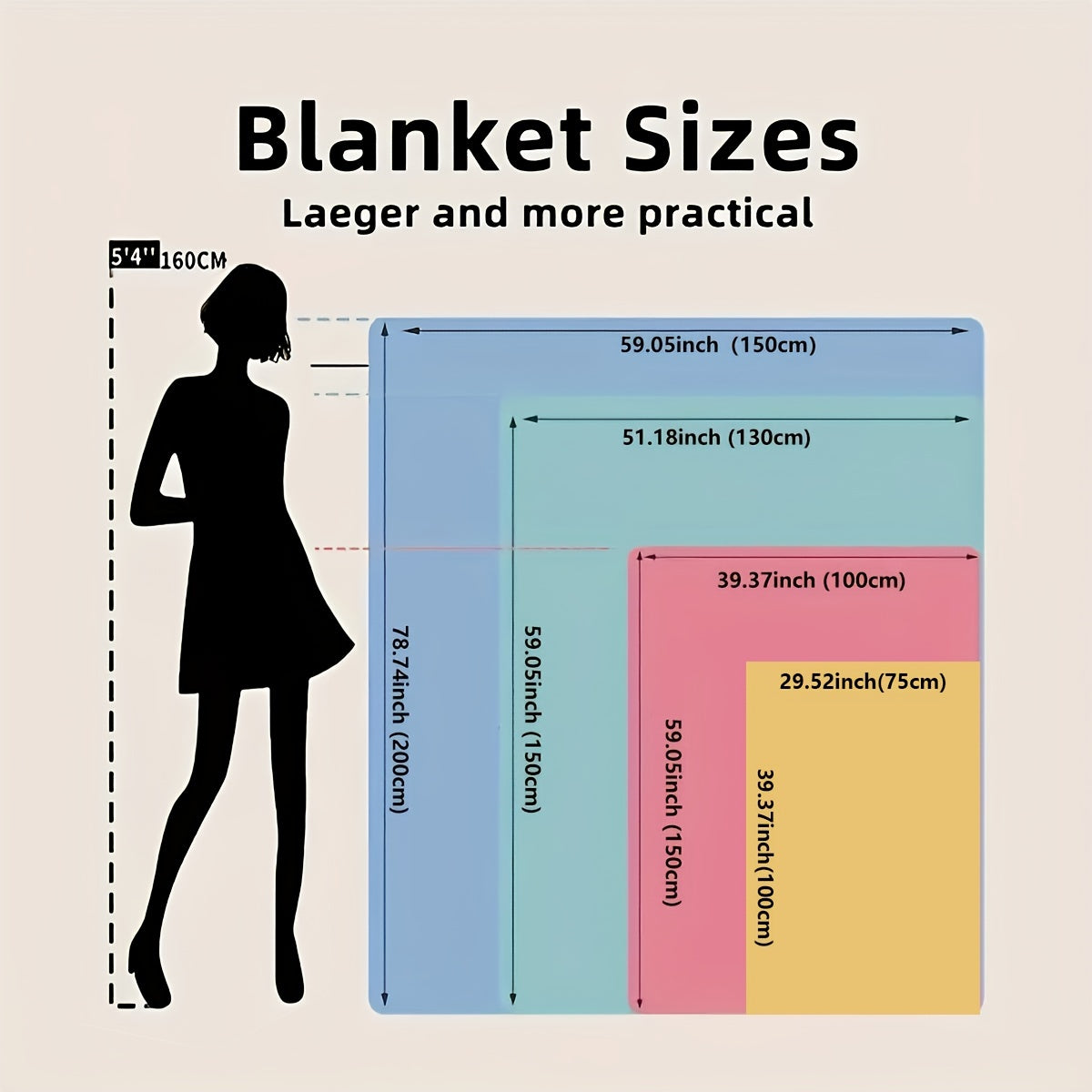 Flannel Blanket for Women with Envelope Print Cozy Throw for Couch Bed Sofa Camping