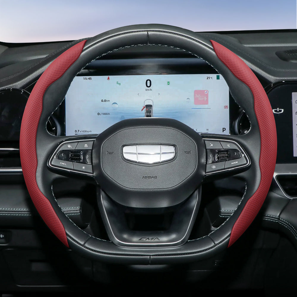Foam/Leather Steering Wheel Cover Non-Slip Breathable Universal 2-3 Pieces
