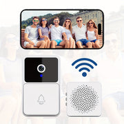 1 шт. Умный визуальный видеодомофон с камерой и двусторонним аудио, беспроводной и управляемый через приложение, ночное видение, питание от USB, перезаряжаемая батарея, поддержка Wi-Fi, для внутреннего/внешнего использования - 2 цвета