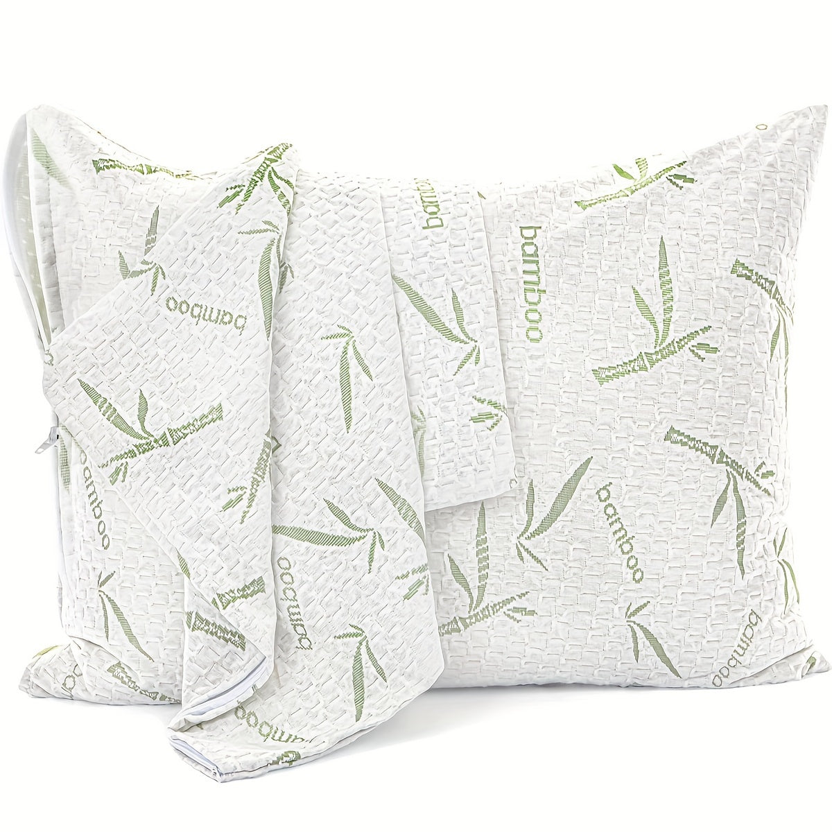 Bamboo Viscose Pillowcase 20x30 Inches with Cooling Technology and Zipper Closure