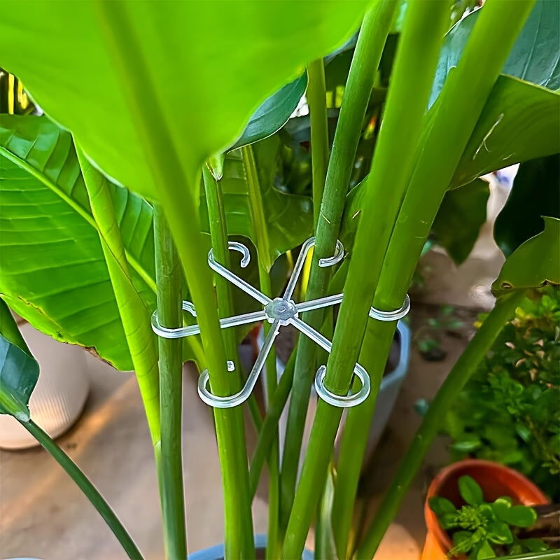 Green Plastic Plant Support Pole for Stability and Anti-Toppling in Hydroponic Systems