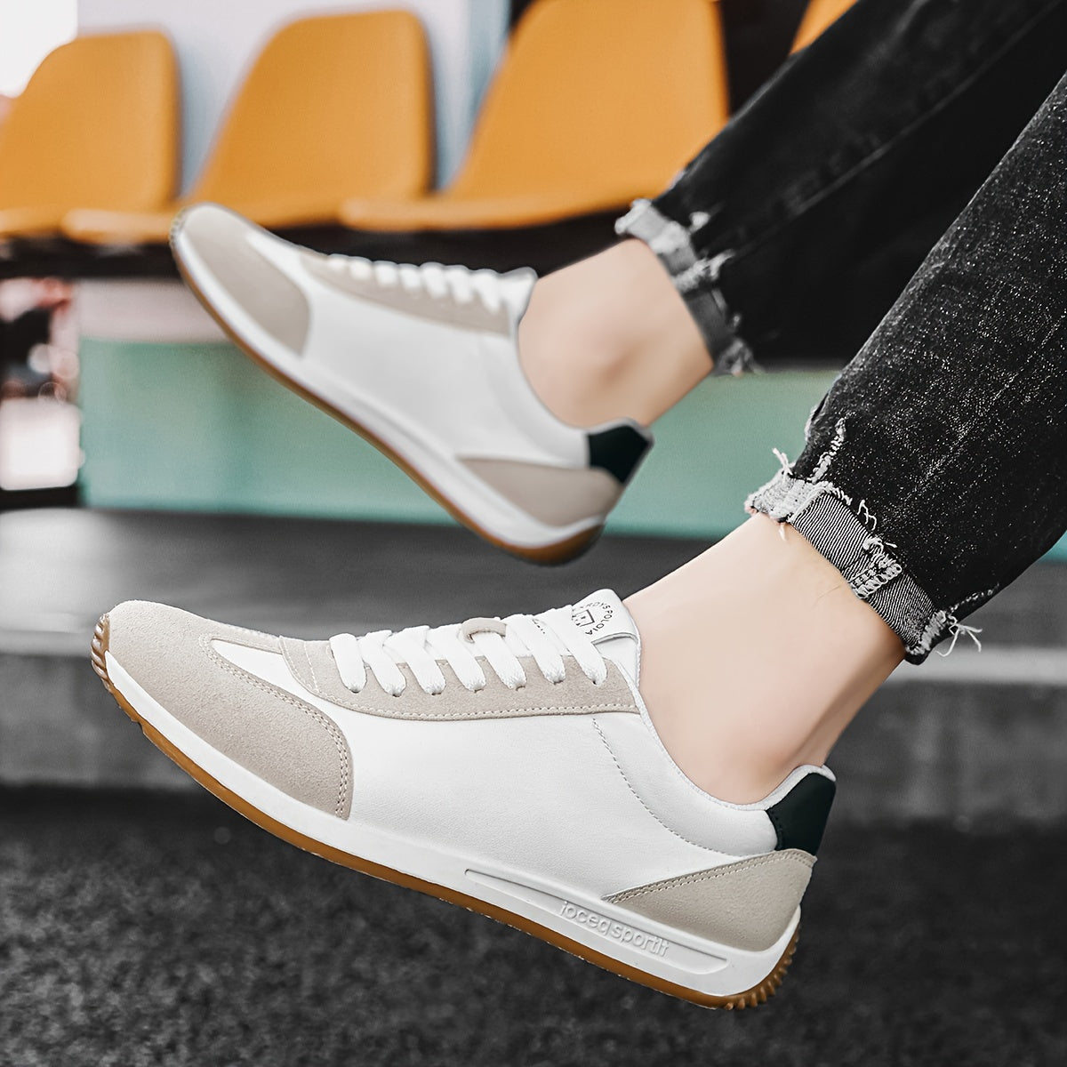 Men's Canvas Casual Shoes Breathable Anti-Odor Anti-Slip Low Top for Daily Outdoor Activities