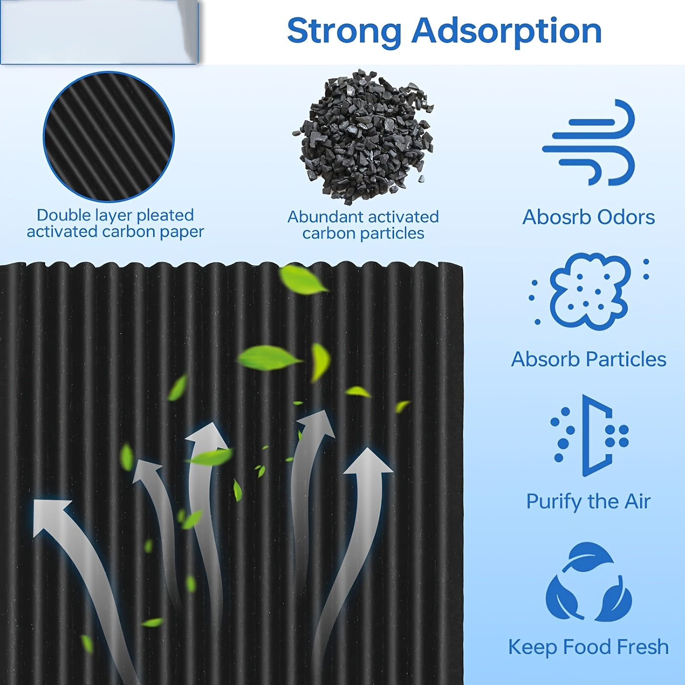 Filtro de aire para refrigerador compatible con modelos Electrolux y Frigidaire, pack de 4