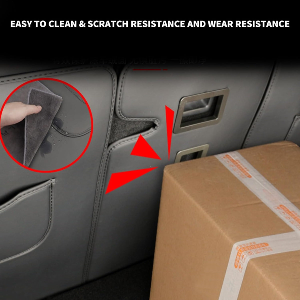 2nd Row Faux Leather Seat Cover Protector All-Weather for Tesla Model Y