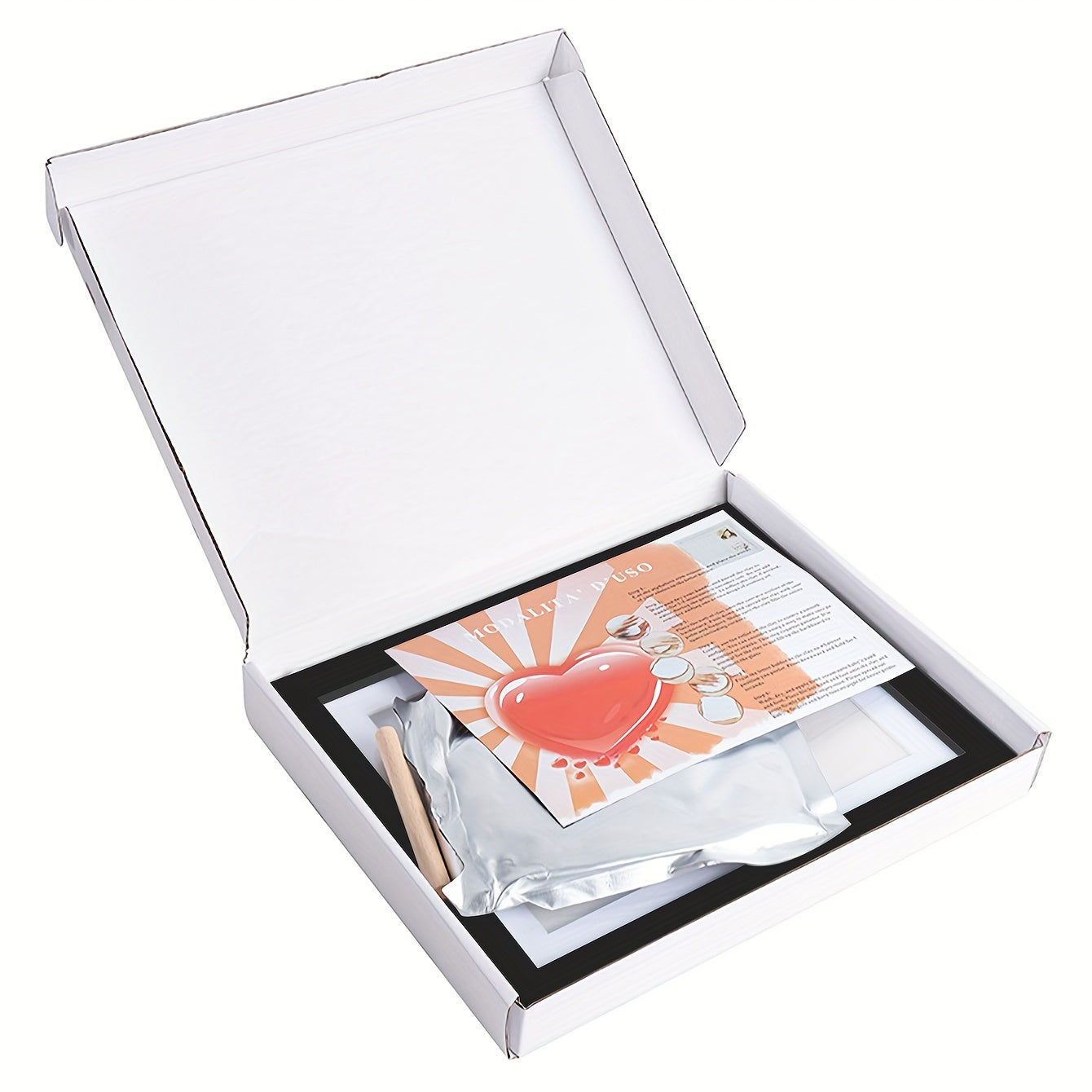 Wooden Keepsake Frame for Baby Hand and Footprint Gift for Boys and Girls