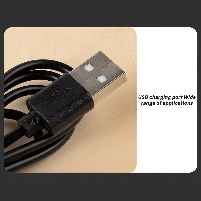 USB Portable Aquarium Air Pump with Dual Adjustable Holes for Fish Tanks Quiet Oxygenation