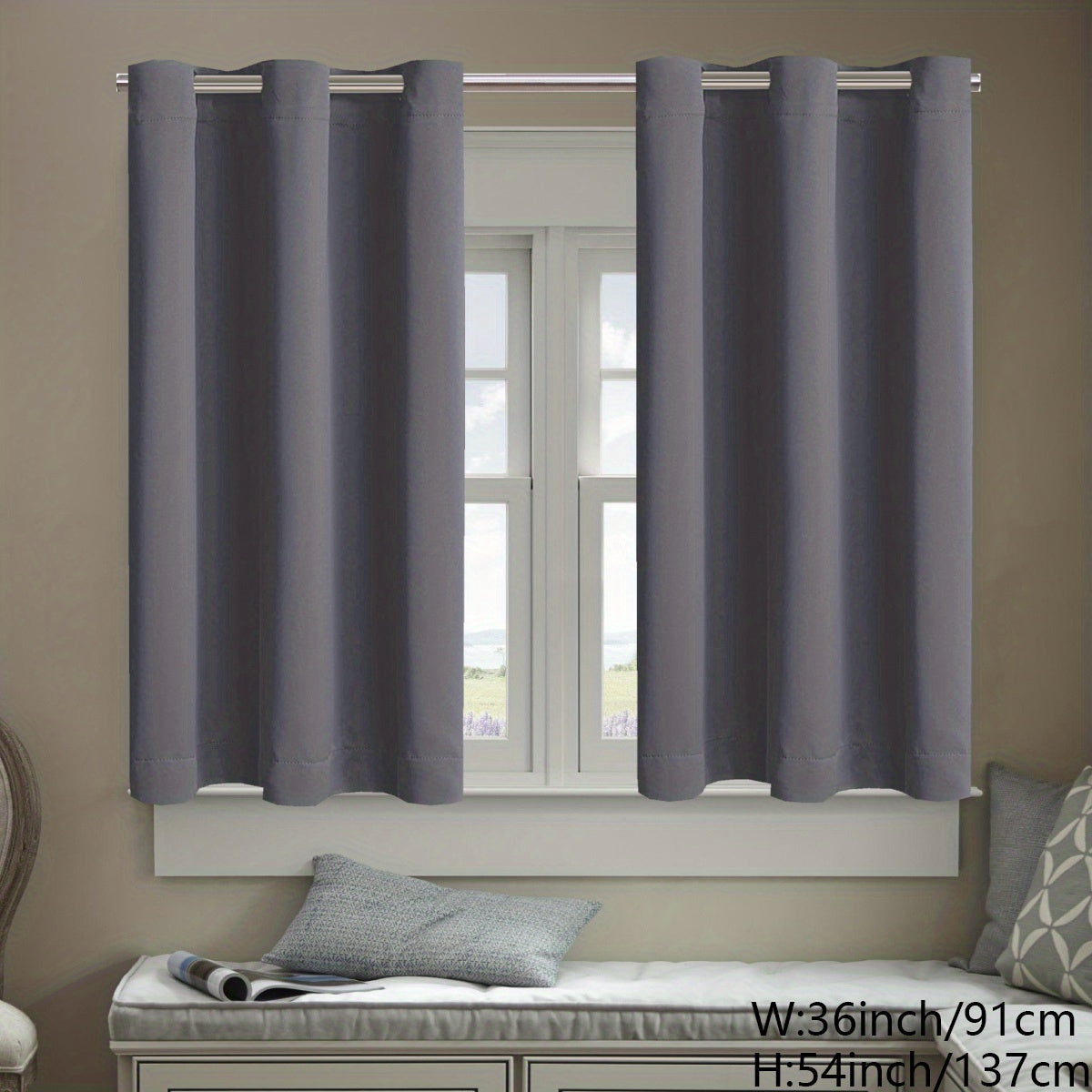 Heat Insulation Window Films Set of 2, UV Protection, Glare Reduction, Privacy