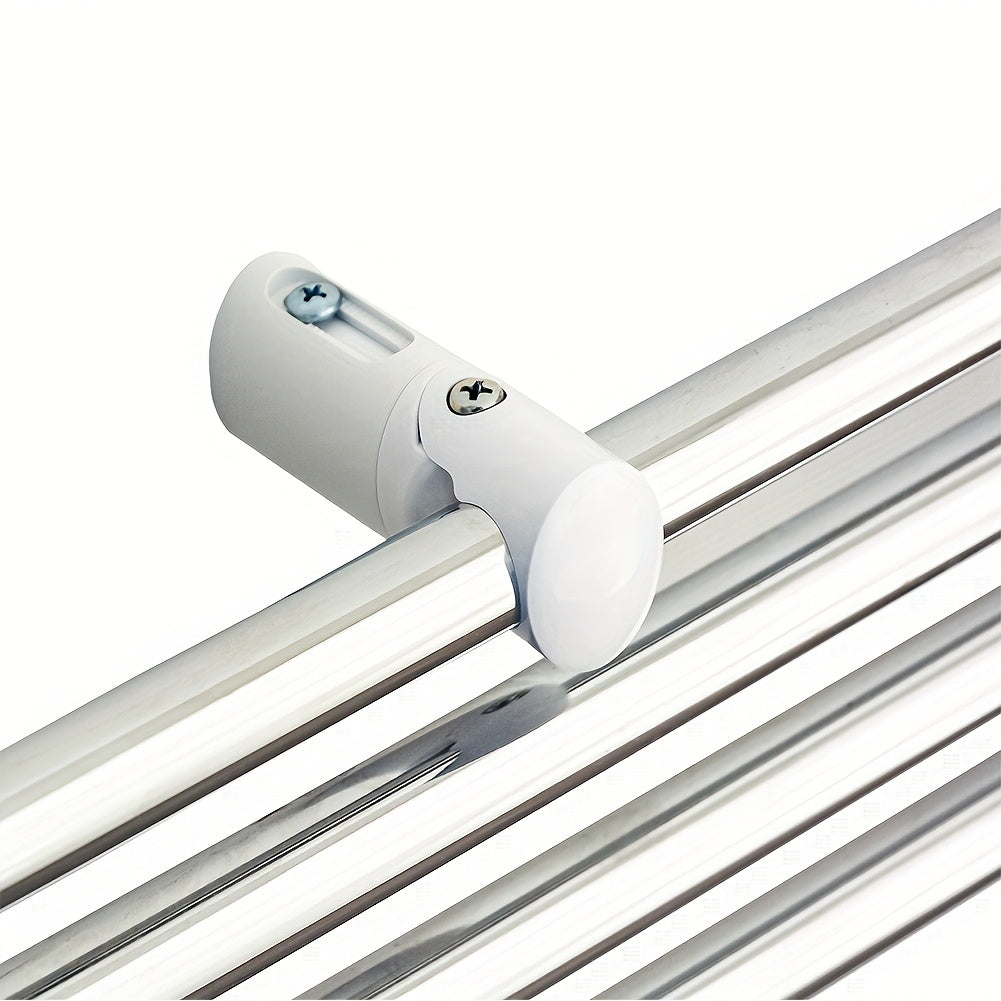 Set of 3 Plastic Radiator Brackets Wall-Mounted Towel Rail Support Non-Electric Heating