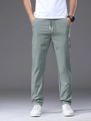 Pantalones deportivos ligeros de secado rápido y ajuste slim para hombres, ideales para el verano y el ocio