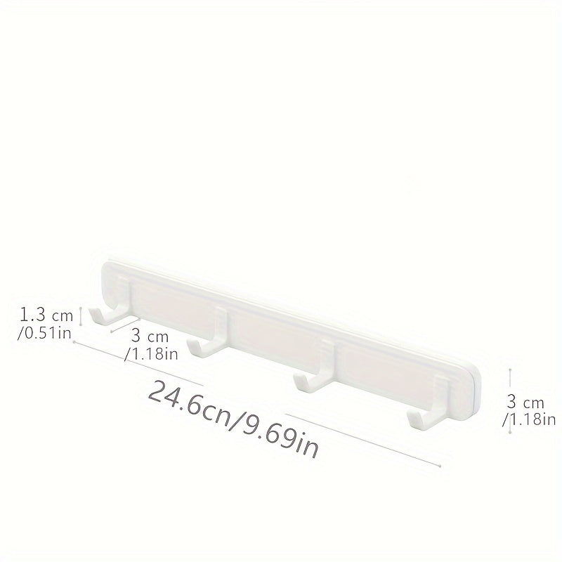 Adjustable Retractable Sticky Wall Hook for Kitchen Bathroom No Drilling
