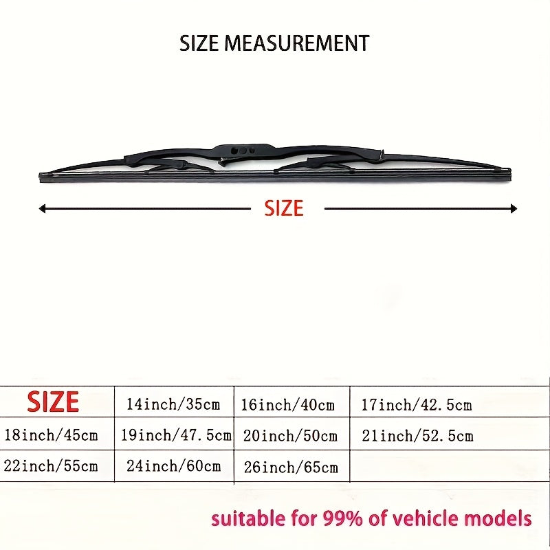 Limpiaparabrisas de coche universales duraderos de caucho natural para una visibilidad clara