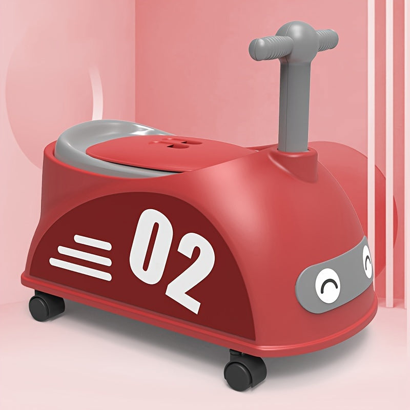 Kids' Green Plastic Toilet Seat for Children with Easy-to-Clean Design