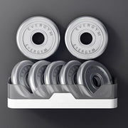 Perchero de pared de plástico sin carga, almacenamiento de ropa sin taladro