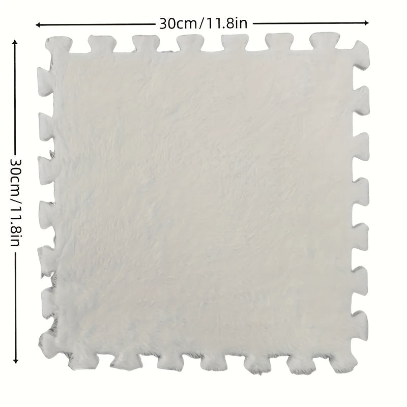 Juego de 12 tapetes de espuma EVA entrelazados antideslizantes lavables para suelo en forma de rompecabezas