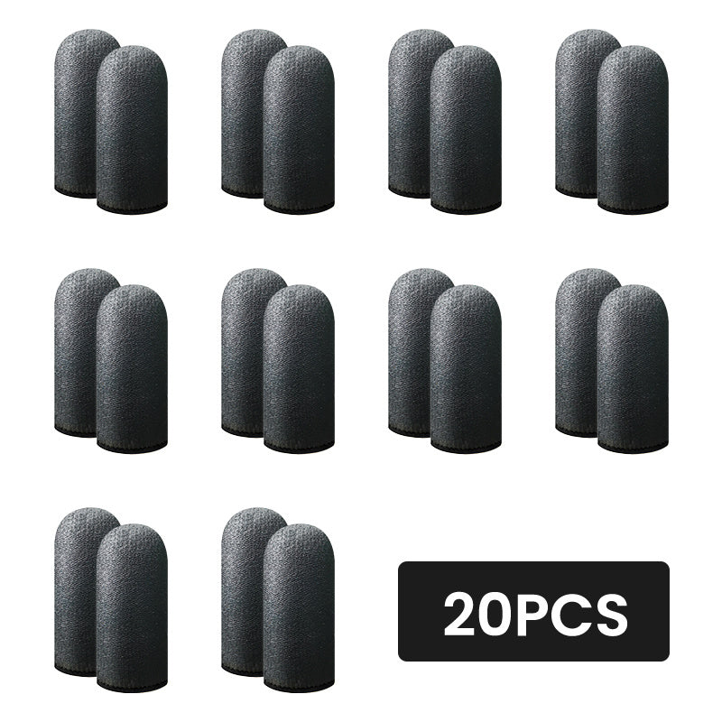 20 Finger Cover Gaming Controller Gloves for PUBG Sweat-Proof Non-Scratch Touch Screen Thumb Sleeves