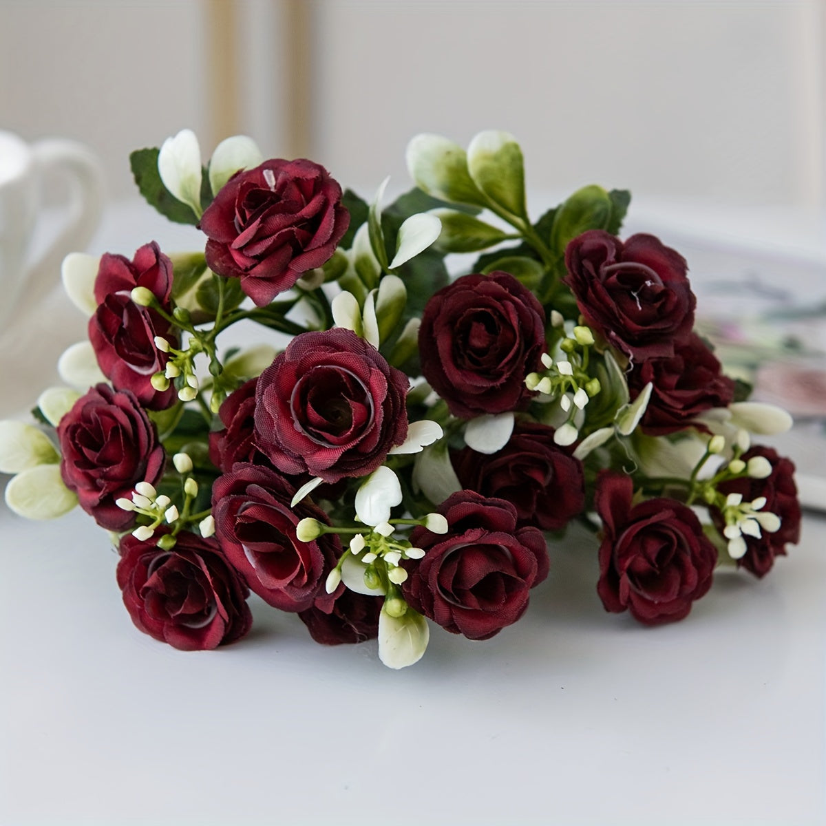 Artificial Rose Flowers for Wedding and Party Decor 1/3 Premium Artificial Flowers