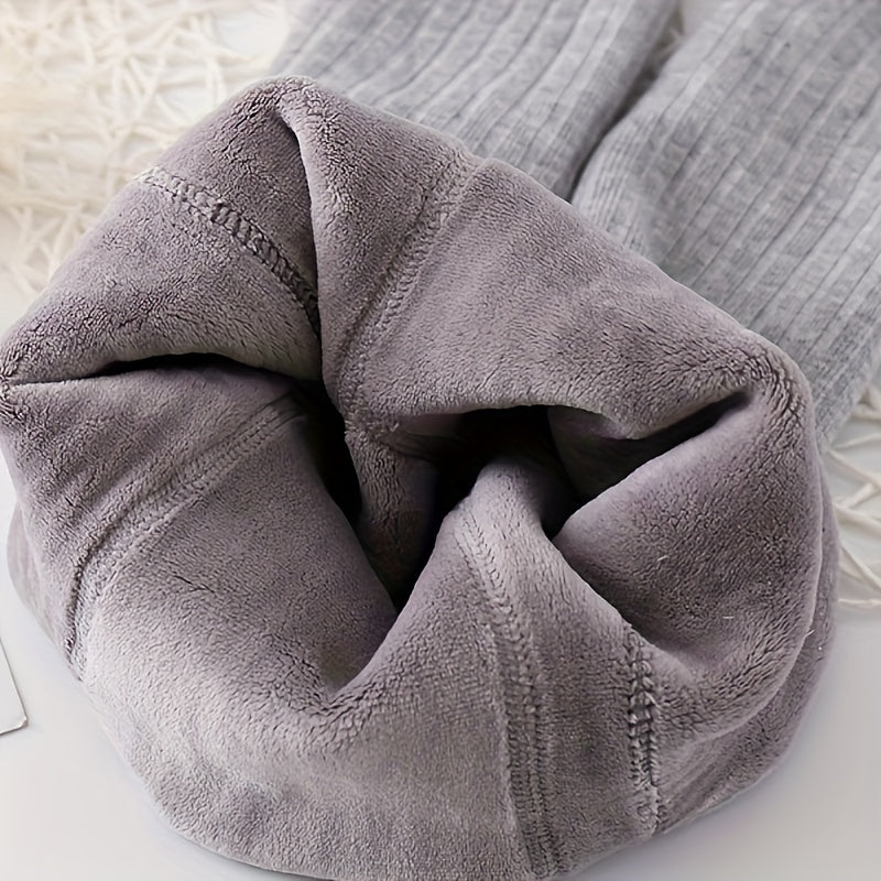 1 juft qizlar uchun qalin qish crew paypoqlari