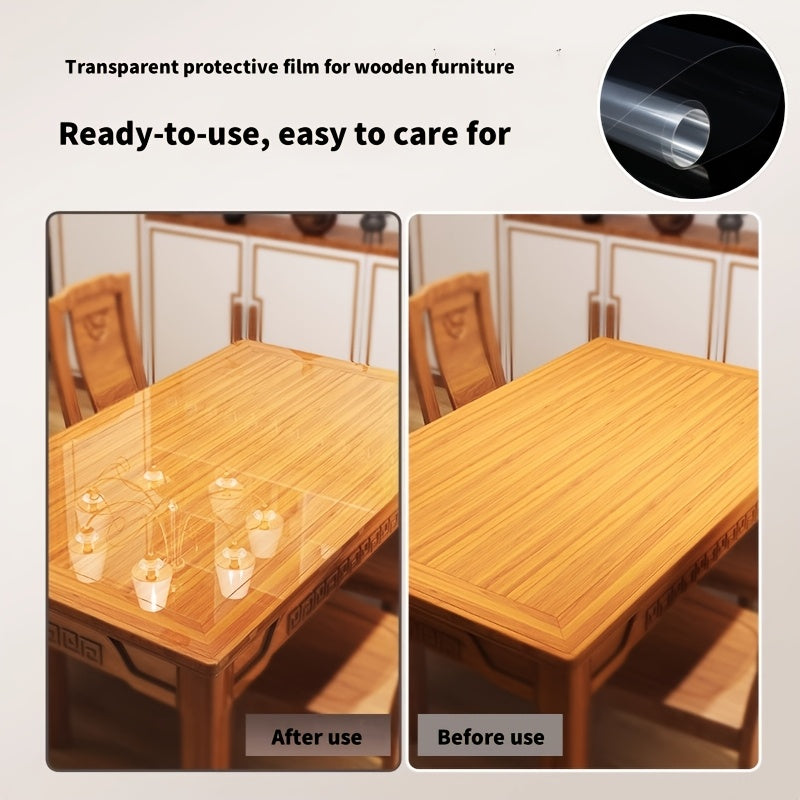 Self-Adhesive Protective Film for Wood and Marble Surfaces, Easy Peel, PVC