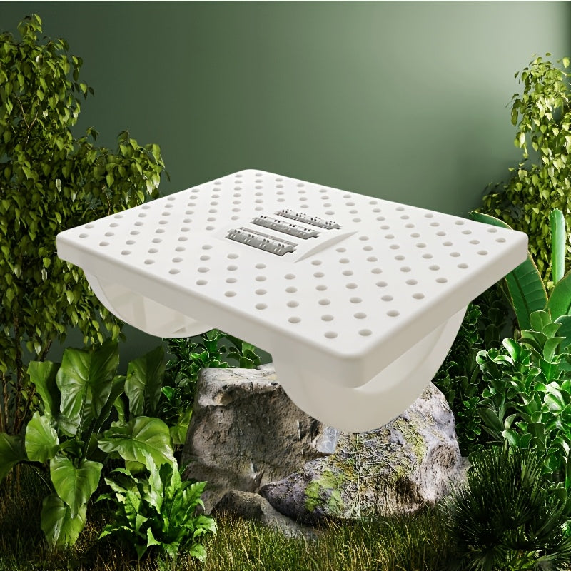 Ergonomic Office Footrest with Massage Rollers, Adjustable, Anti-Tilt, Durable Plastic