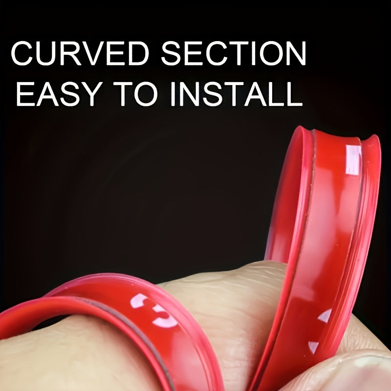 4pcs Universal Car Rim Protector Strips 195cm ABS Wheel Trim Anti-Collision Guards