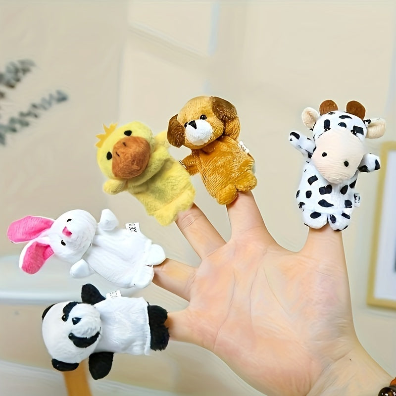 Soft Plush Finger Puppets Set for Children Multicolor Playtime and Party