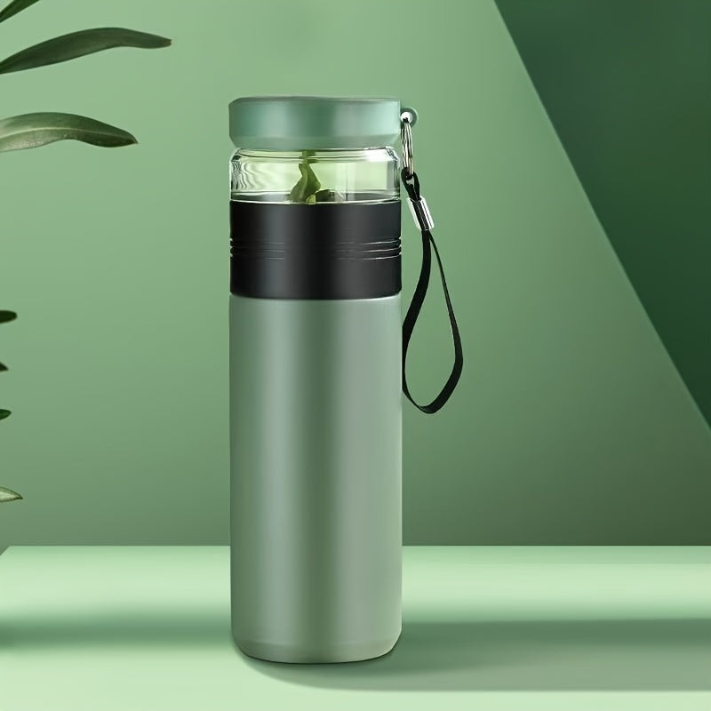 450ml Stainless Steel Tumbler with Tea Infuser Leakproof BPA-Free for Travel Hiking School