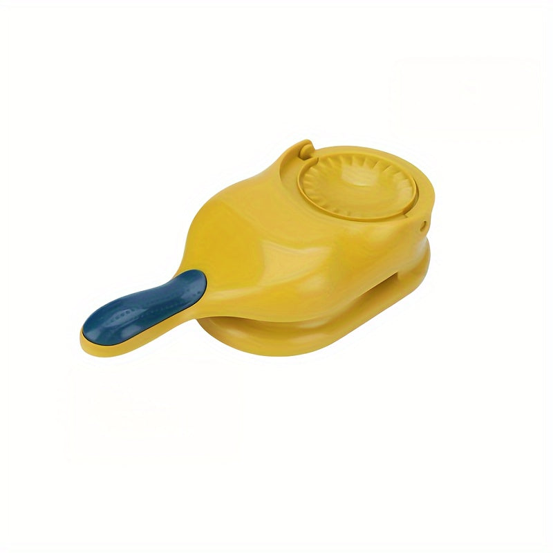 Mustahkam PP materialidan yasalgan 2-in-1 qo'l bilan ishlatiladigan dumpling tayyorlagich, oson uyda dumpling va tortillalar tayyorlash uchun.