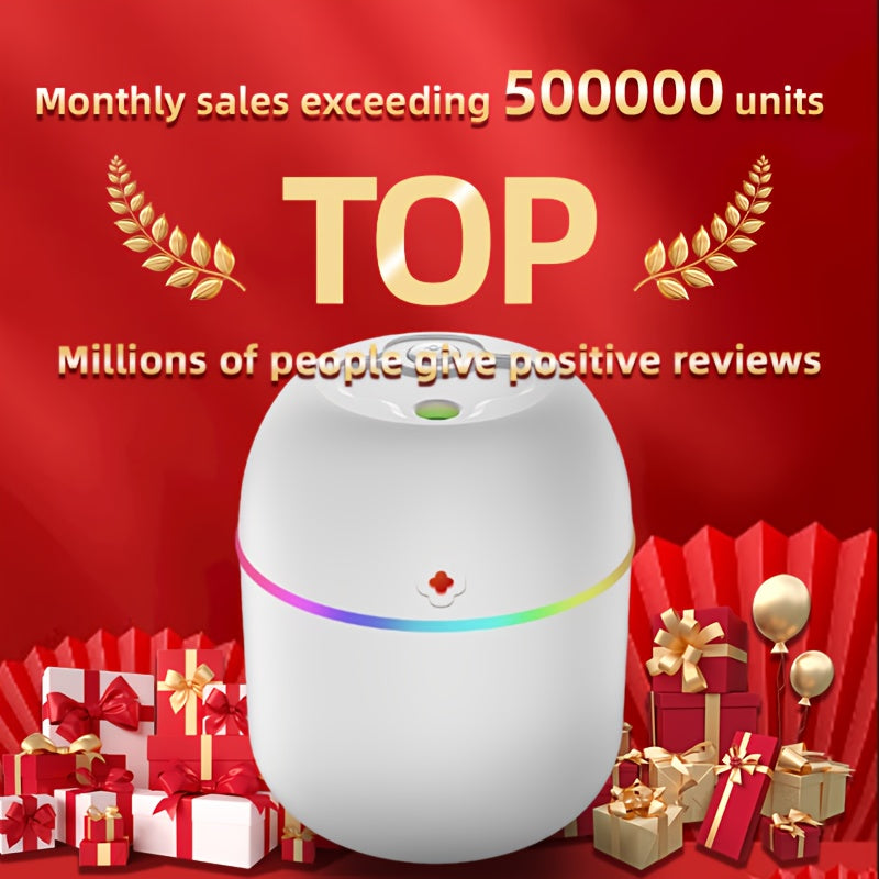 Aromatherapy Humidifier with Night Light for Bedroom Office Car USB Powered