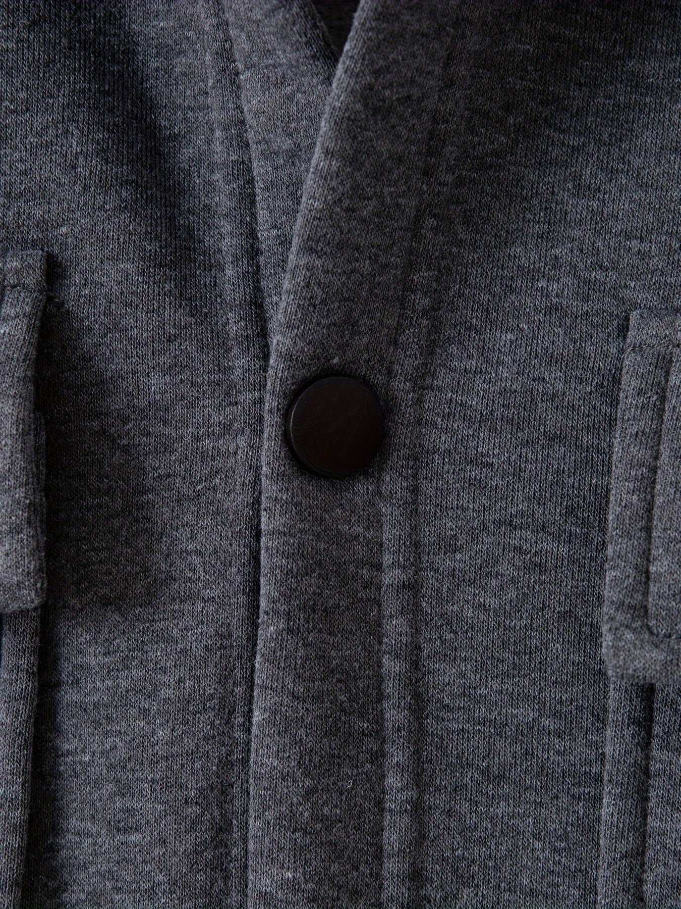 Men's Polyester Winter Outfit Set Button-Up Shirt and Pants Solid Color Fall Winter