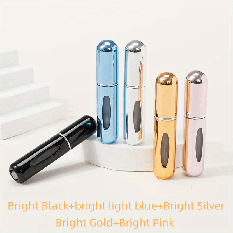 Refillable Aluminum Perfume Atomizer Spray Bottle for Travel and Car Use