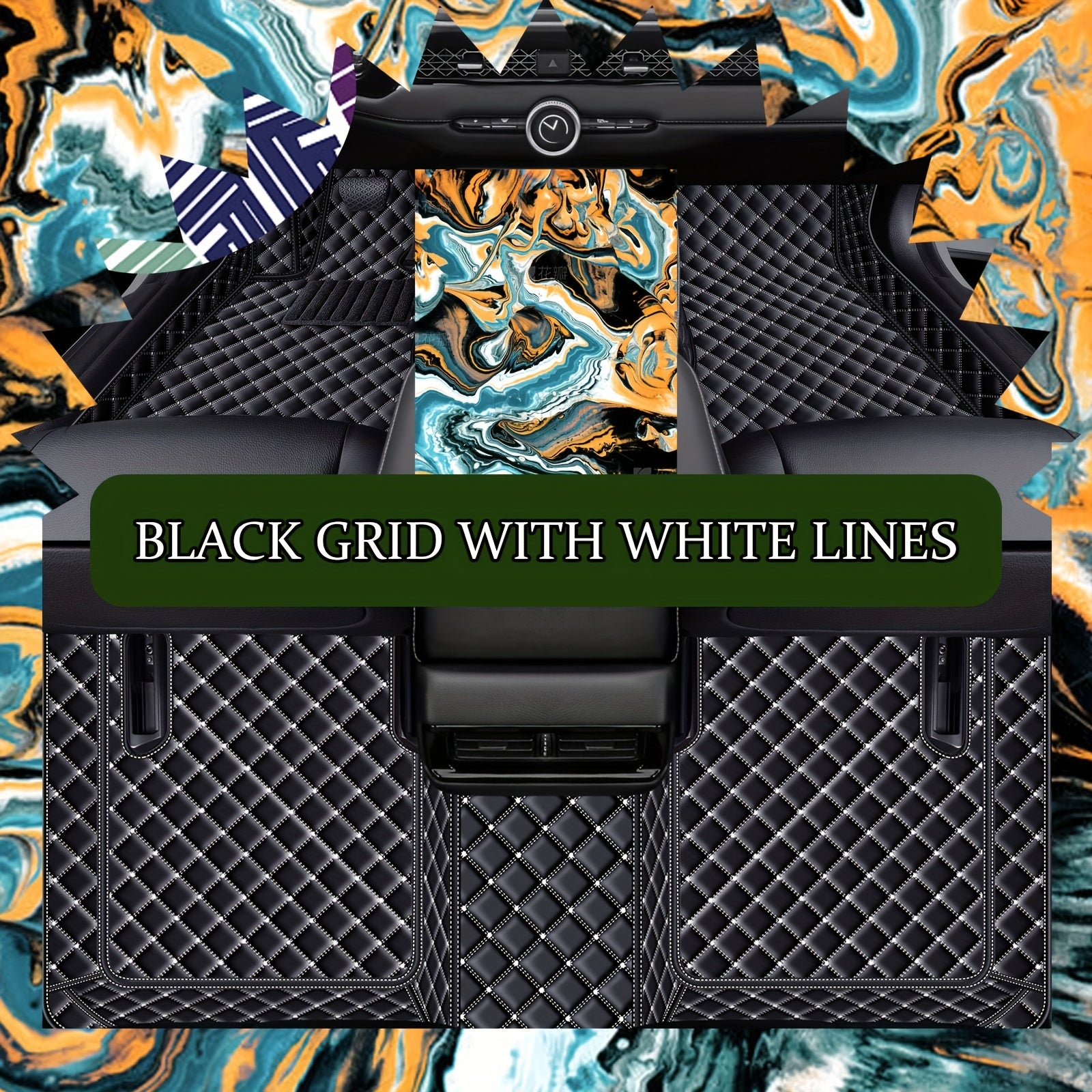 Rangli PU charm qoʻltiq avtomobil podoshonlari Changan CS15 2021 suv o'tkazmaydigan, sirpanishga qarshi