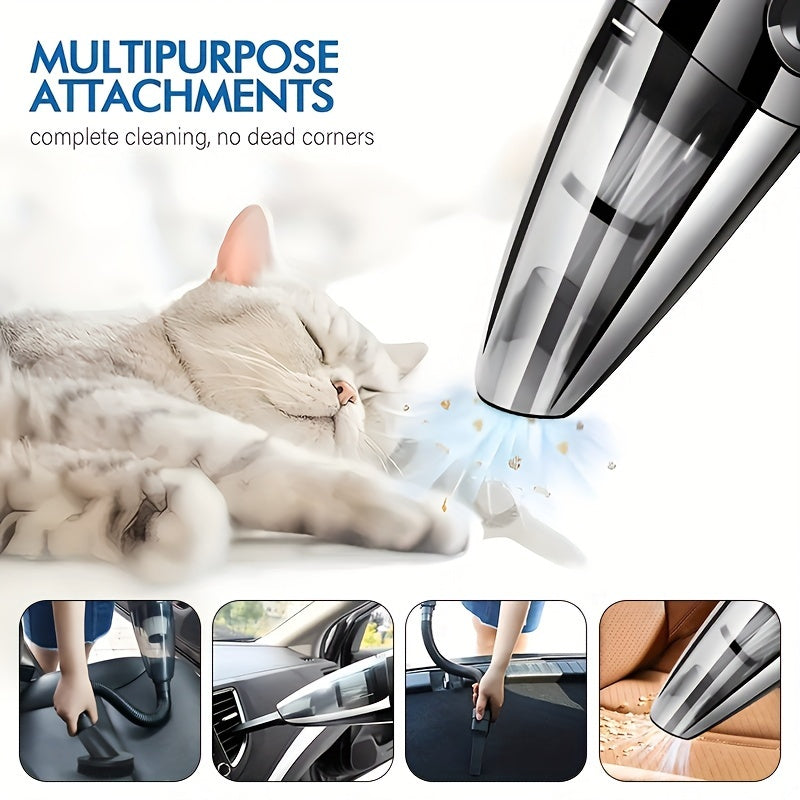 Uy va avtomobil uchun simsiz qoʻl yuvish qurilmasi, kuchli tortish kuchi bilan it tuklarini olib tashlash uchun aksessuarlar