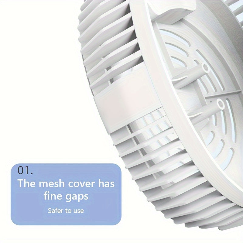 USB Desk Fan Portable Compact Fan for Travel and Office Use