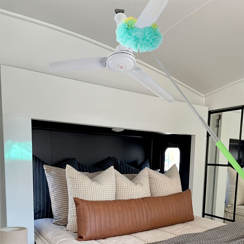 Universal Telescopic Ceiling Fan and RV Roof Cleaning Brush