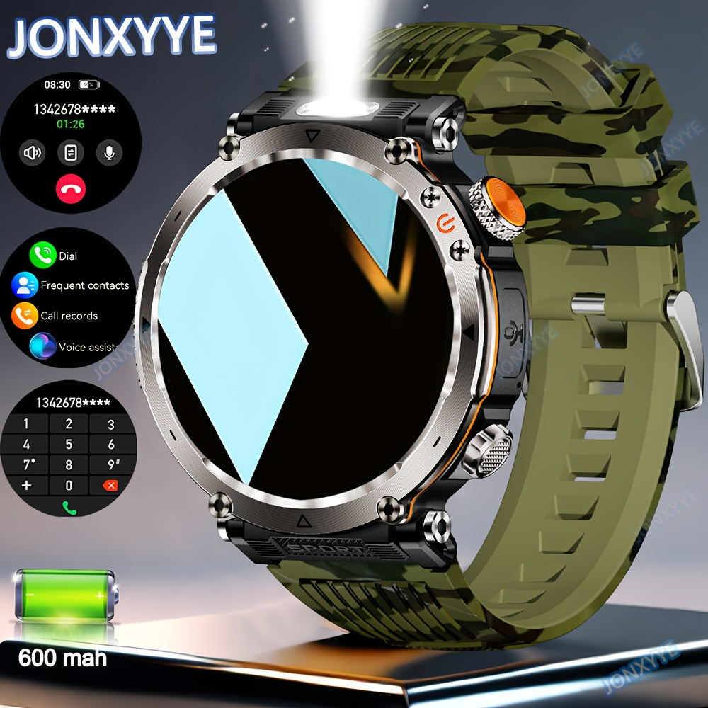 Men's Rugged Smartwatch 1.7 Inch Touchscreen Fitness Tracker Waterproof