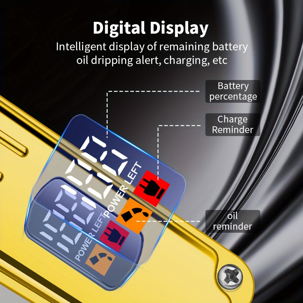 3-частный набор для ухода с LED-дисплеем, машинкой для стрижки волос, триммером, бритвой, перезаряжаемой, с регулируемой лезвием