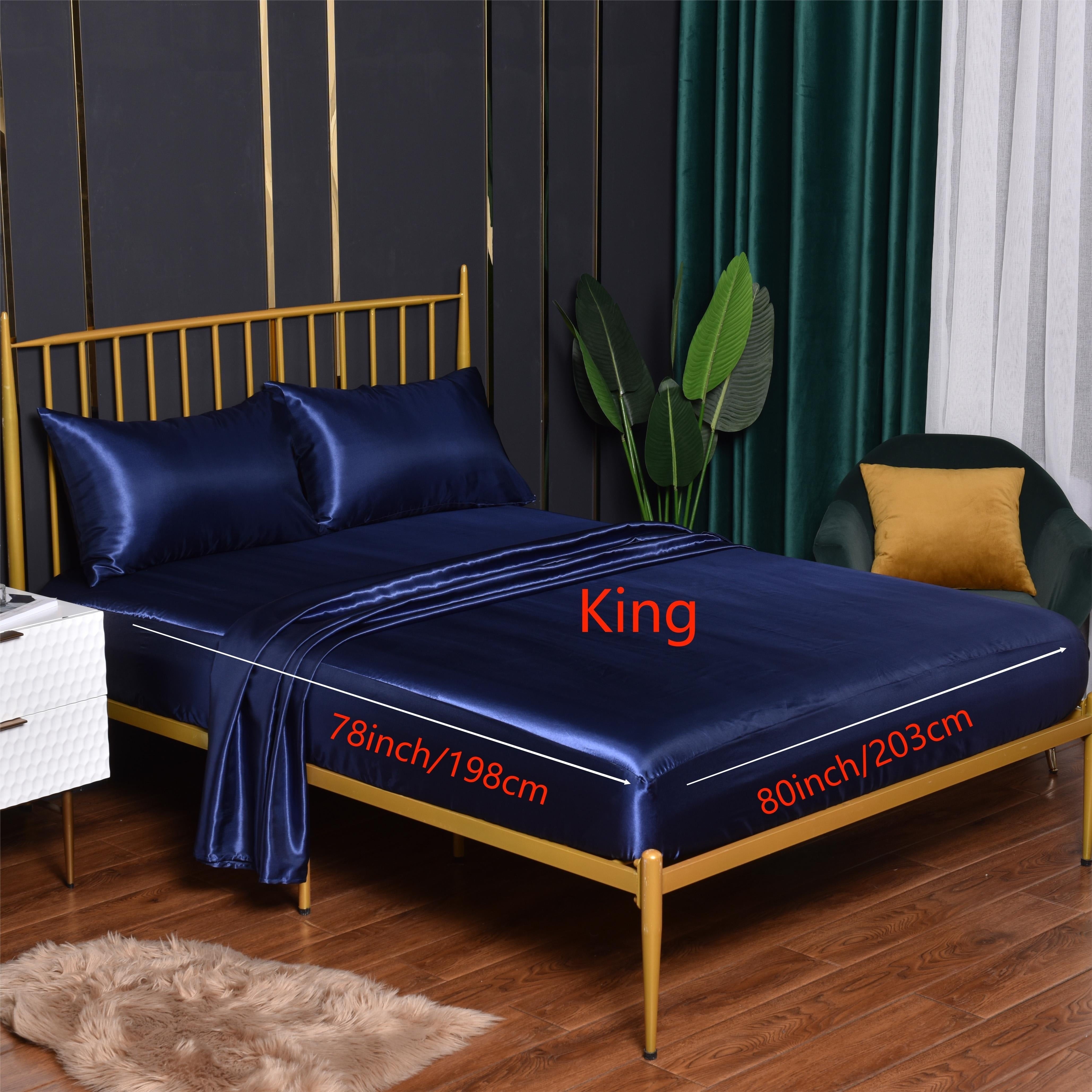 Комплект простыней из стирки шелкового сатина доступен в 3 или 4 предметах. Идеально подходит для спальни, гостевой комнаты или отеля. В комплект входит 1 плоская простыня, 1 простыня на резинке и 1 или 2 наволочки. Ядро не включено.