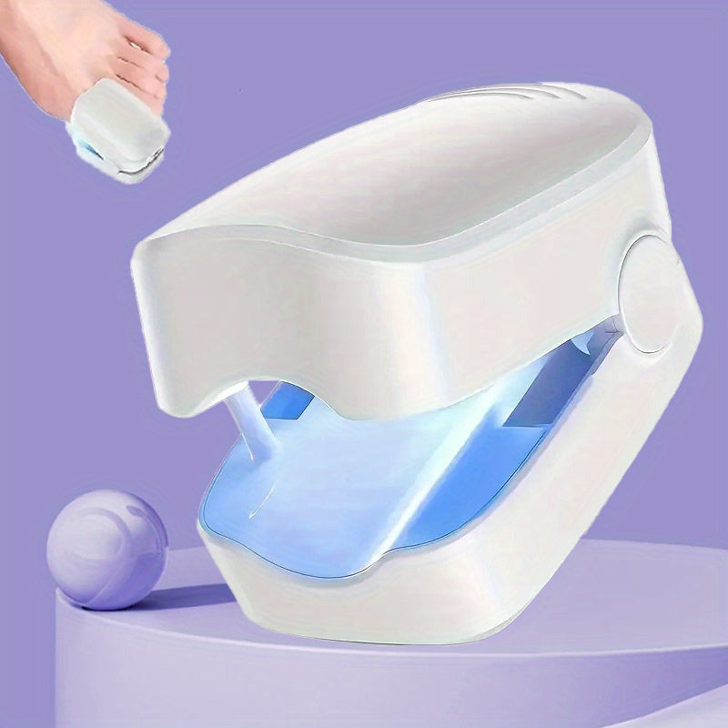 Portable LED Nail Relaxer and Cleaner for Toenails Rechargeable USB-Powered with Blue LED Light